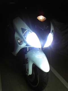 夜のHID点灯テスト 夜のHID点灯テスト